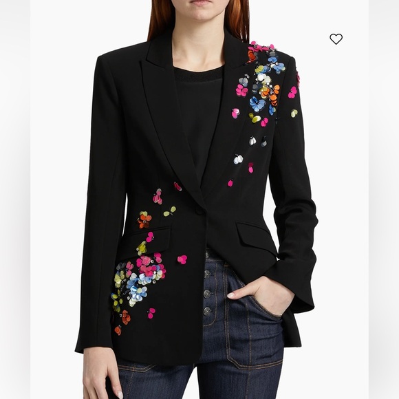 Cinq a Sept Paillette Vines Cheyenne Blazer - Picture 2 of 10